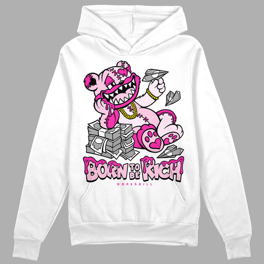 Dunk Low Triple Pink DopeSkill Hoodie Sweatshirt Born To Be Rich Graphic Streetwear - WHite