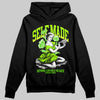 Neon Green Sneakers DopeSkill Hoodie Self Made Graphic Streetwear - Black