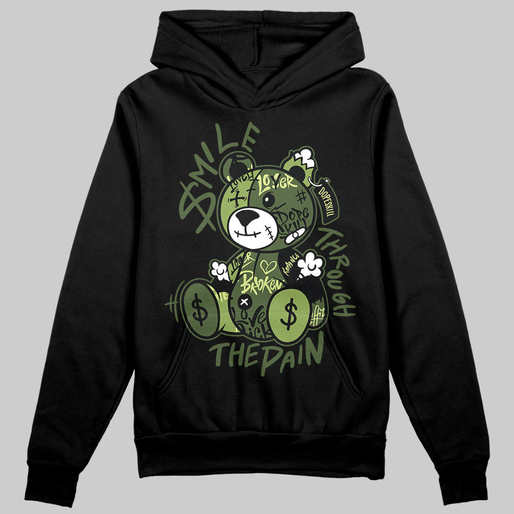 Foamposite Pro 'Pine Green' DopeSkill Hoodie Sweatshirt Smile Through The Pain Graphic Streetwear - Black