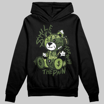 Foamposite Pro 'Pine Green' DopeSkill Hoodie Sweatshirt Smile Through The Pain Graphic Streetwear - Black