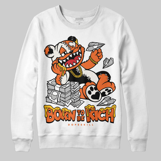 Jordan 1 Retro High OG Shattered Backboard (2025) DopeSkill Sweatshirt Born To Be Rich Graphic Streetwear - White 