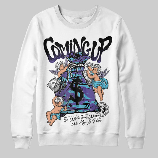Jordan 8 Retro 'Aqua' 2025 DopeSkill Sweatshirt Money Bag Coming Up Graphic Streetwear - White 