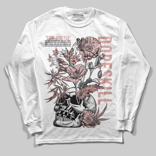Jordan 40 “Dusty Rose” DopeSkill Long Sleeve T-Shirt Side Hustle Graphic Streetwear - White