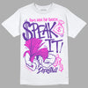 PURPLE Sneakers DopeSkill T-Shirt Speak It Graphic Streetwear - White