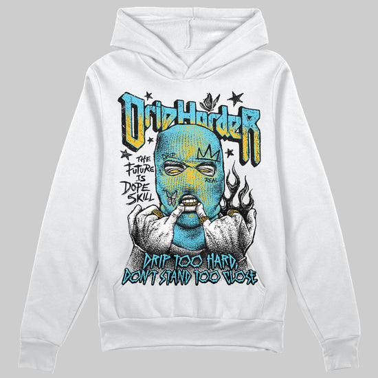Jordan 11 Retro Gamma Blue (2025) DopeSkill Hoodie Sweatshirt Drip Harder Graphic Streetwear - White