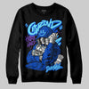Royal Blue Sneakers DopeSkill Sweatshirt Grind Pray Graphic Streetwear - Black