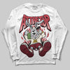 Jordan 4 “Sierra Red" DopeSkill Long Sleeve T-Shirt At The Top Graphic Streetwear - White