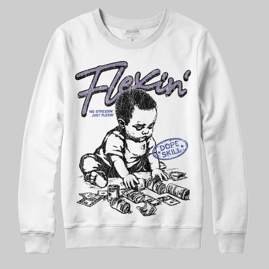 Jordan 1 Retro Low OG Zion Williamson Voodoo Alternate DopeSkill Sweatshirt Flexin' Graphic Streetwear - White