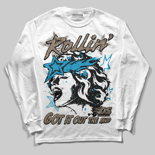 Jordan 3 GS “We Outside” DopeSkill Long Sleeve T-Shirt Got It Out The Mud Graphic Streetwear - White 
