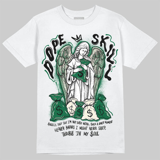 Jordan 13 GS “Pine Green” DopeSkill T-Shirt Angels Graphic Streetwear - White