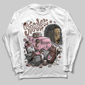 Adidas Campus 00s Dust Cargo Clear ‘Pink’ DopeSkill Long Sleeve T-Shirt Stressless Graphic Streetwear - White