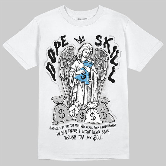 Jordan 10 OG “Steel” DopeSkill T-Shirt Angels Graphic Streetwear - White