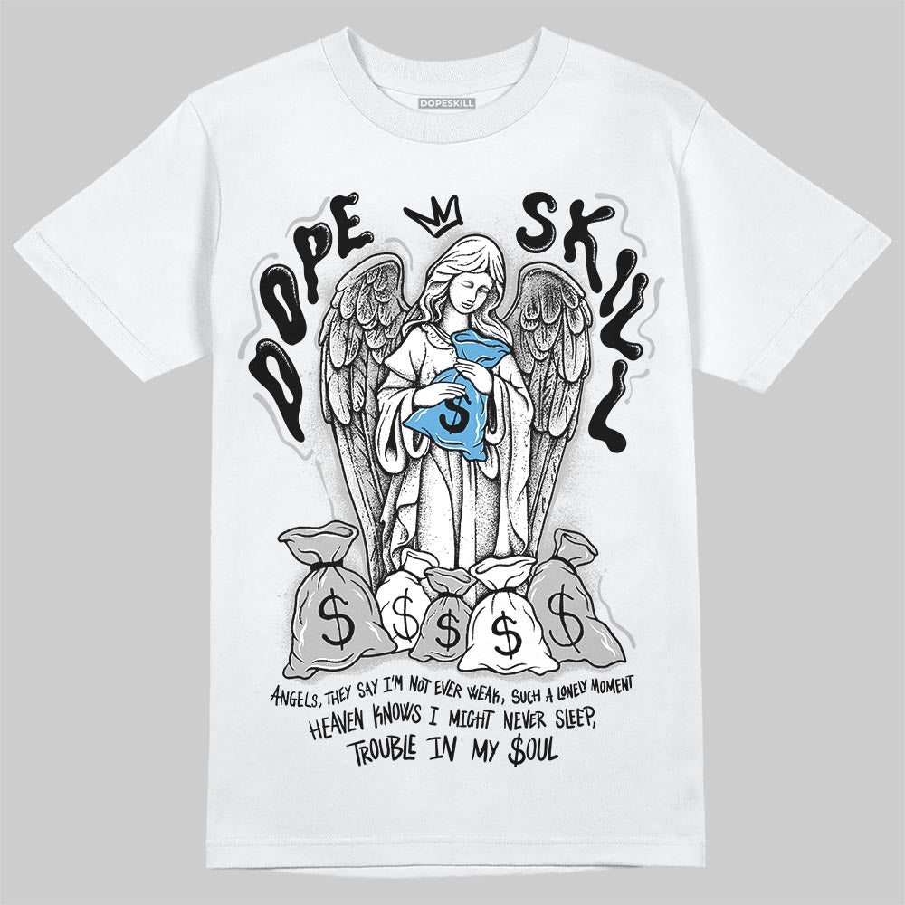 Jordan 10 OG “Steel” DopeSkill T-Shirt Angels Graphic Streetwear - White