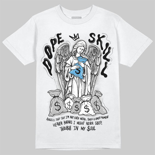 Jordan 10 OG “Steel” DopeSkill T-Shirt Angels Graphic Streetwear - White