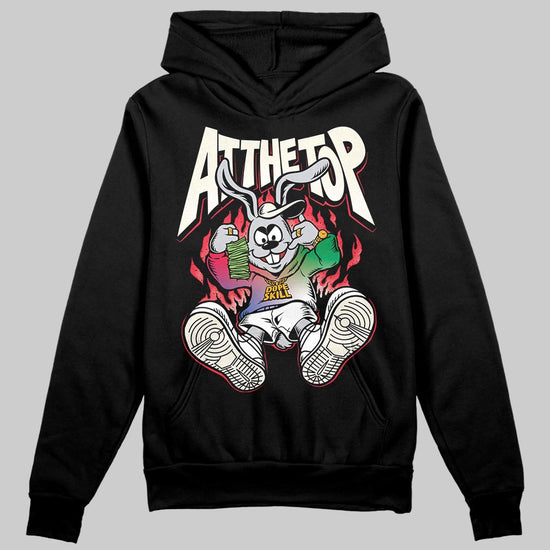 Jordan 11 Retro 285 Atlanta DopeSkill Hoodie Sweatshirt At The Top Graphic Streetwear - Black