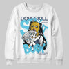 Jordan 11 Retro Gamma Blue (2025) DopeSkill Sweatshirt Stay It Busy Graphic Streetwear - White