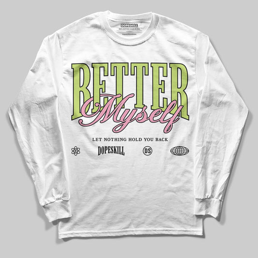Chase B x Travis Scott x Jordan Jumpman Jack DopeSkill Long Sleeve T-Shirt Better Myself Graphic Streetwear - White 