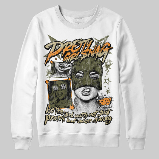 Olive Sneakers DopeSkill Sweatshirt Pretty Girl Swag Graphic Streetwear - White