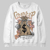 Nike Air Force 1 Low Canvas “Linen” DopeSkill Sweatshirt Money Bag Coming Up Graphic Streetwear - White