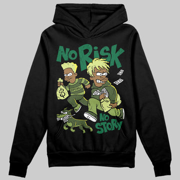 Foamposite Pro 'Pine Green' DopeSkill Hoodie Sweatshirt No Risk No Story Graphic Streetwear - Black
