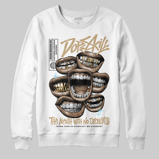 Jordan 11 City Pack “H-Town” DopeSkill Sweatshirt The Mouth With No Droughts Graphic Streetwear - White