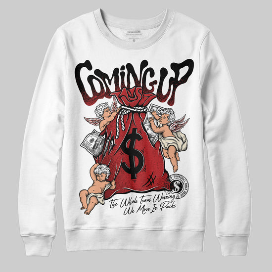 Jordan 1 Retro High OG Black Toe Reimagined DopeSkill Sweatshirt Money Bag Coming Up Graphic Streetwear - White