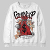 Jordan 1 Retro High OG Black Toe Reimagined DopeSkill Sweatshirt Money Bag Coming Up Graphic Streetwear - White