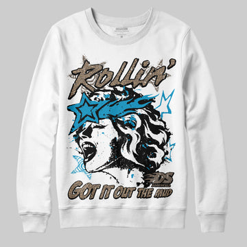Jordan 3 GS “We Outside” DopeSkill Sweatshirt Got It Out The Mud Graphic Streetwear - White
