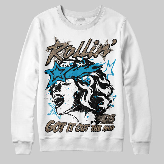 Jordan 3 GS “We Outside” DopeSkill Sweatshirt Got It Out The Mud Graphic Streetwear - White