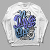 University Blue Sneakers DopeSkill Long Sleeve T-Shirt No Days Off Graphic Streetwear - White 