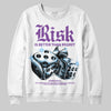PURPLE Sneakers DopeSkill Sweatshirt Risk Is Better Than Regret Graphic Streetwear - White