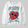 Jordan 11 Retro Legend Blue DopeSkill Sweatshirt Crying Heart Graphic Streetwear - White