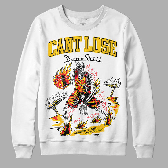 Yellow Sneakers DopeSkill Sweatshirt Cant Lose Graphic Streetwear - White