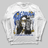 Royal Blue Sneakers DopeSkill Long Sleeve T-Shirt The Dough Graphic Streetwear - White