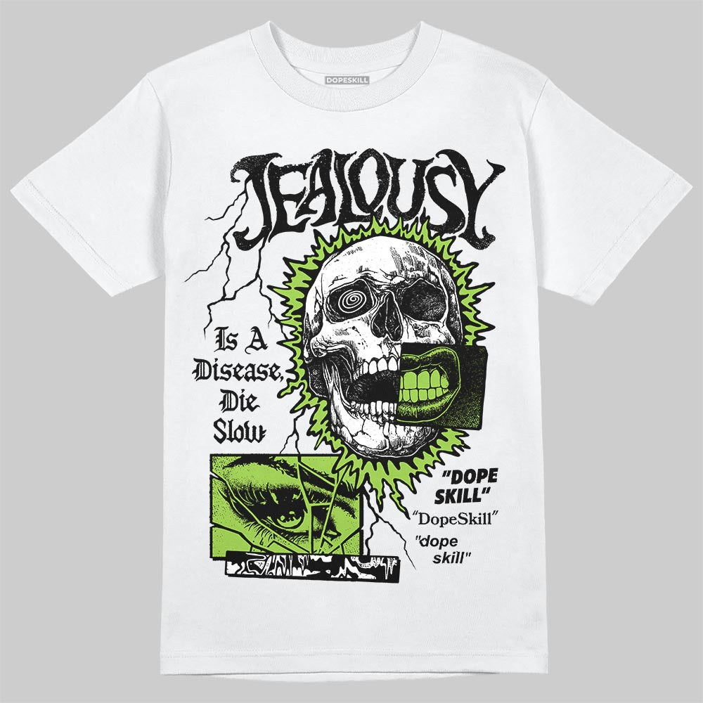 Neon Green Sneakers DopeSkill T-Shirt Jealousy Graphic Streetwear - White