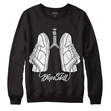 Dunk Low ‘Pure Platinum’ DopeSkill Sweatshirt Breathe Graphic Streetwear - Black