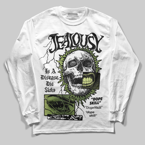 Foamposite Pro 'Pine Green' DopeSkill Long Sleeve T-Shirt Jealousy Graphic Streetwear - White