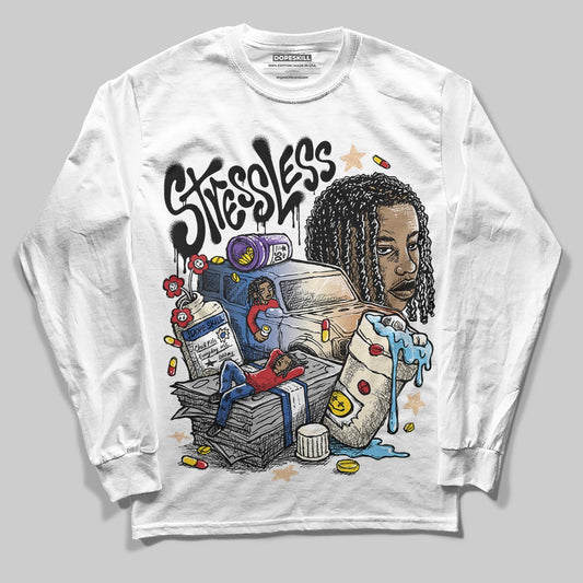 Jordan 17 Retro Low SP Infinite Archives DopeSkill Long Sleeve T-Shirt Stressless Graphic Streetwear - White