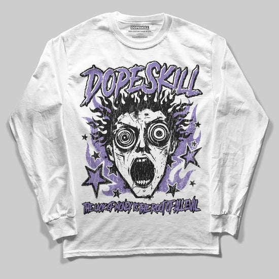 Jordan 11 "Mojave" DopeSkill Long Sleeve T-Shirt Root of Evil Graphic Streetwear - White
