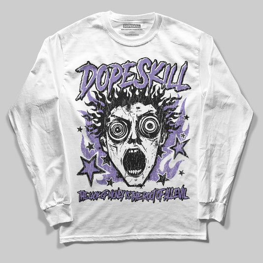 Jordan 11 "Mojave" DopeSkill Long Sleeve T-Shirt Root of Evil Graphic Streetwear - White