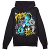 Jordan 5 Aqua DopeSkill Hoodie Sweatshirt Drip'n Never Tripp'n Graphic Streetwear - Black