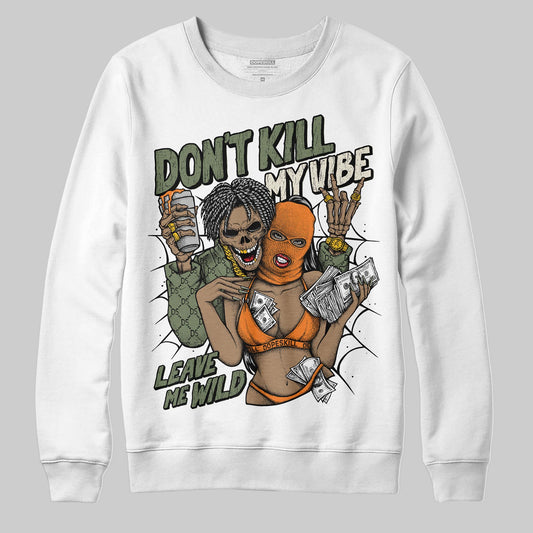 Jordan 4 Retro OG SP Undefeated (2025) DopeSkill Sweatshirt Don't Kill My Vibe Graphic Streetwear - White