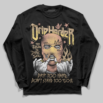 TAN Sneakers DopeSkill Long Sleeve T-Shirt Drip Harder Graphic Streetwear - Black
