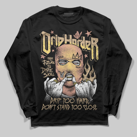 TAN Sneakers DopeSkill Long Sleeve T-Shirt Drip Harder Graphic Streetwear - Black