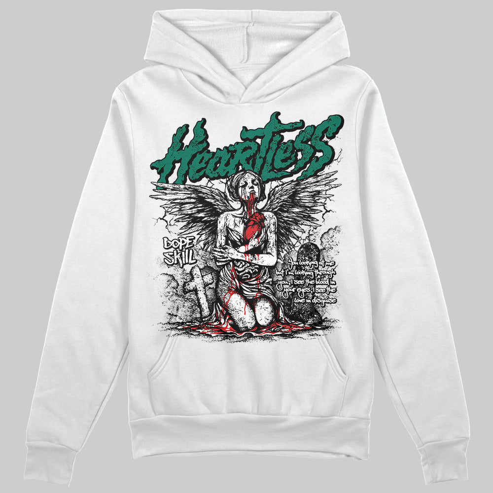 Jordan 4 Retro Oxidized Green DopeSkill Hoodie Sweatshirt Heartless Graphic Streetwear - White 