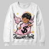 AMIRI White & Pink Stars Court Sneakers DopeSkill Sweatshirt Heaven Sent Graphic Streetwear - White