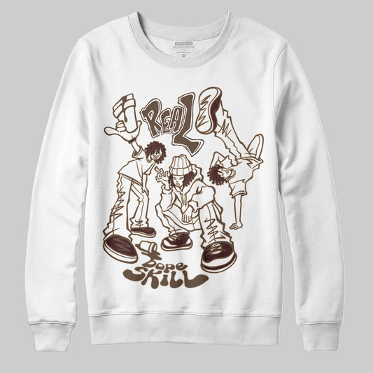 A Ma Maniére x Air Jordan 4 “Dark Mocha” DopeSkill Sweatshirt Real Y2K Players Graphic Streetwear - White