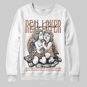 Jordan 4 Retro Cozy Girl DopeSkill Sweatshirt Real Lover Graphic Streetwear - White