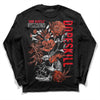 DJ Khaled x Jordan 5 Retro ‘Crimson Bliss’ DopeSkill Long Sleeve T-Shirt Side Hustle Graphic Streetwear - Black