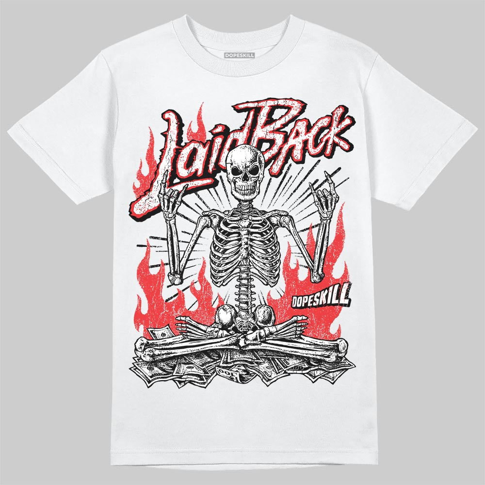 Black and White Sneakers DopeSkill T-Shirt Laid Back Graphic Streetwear - White 